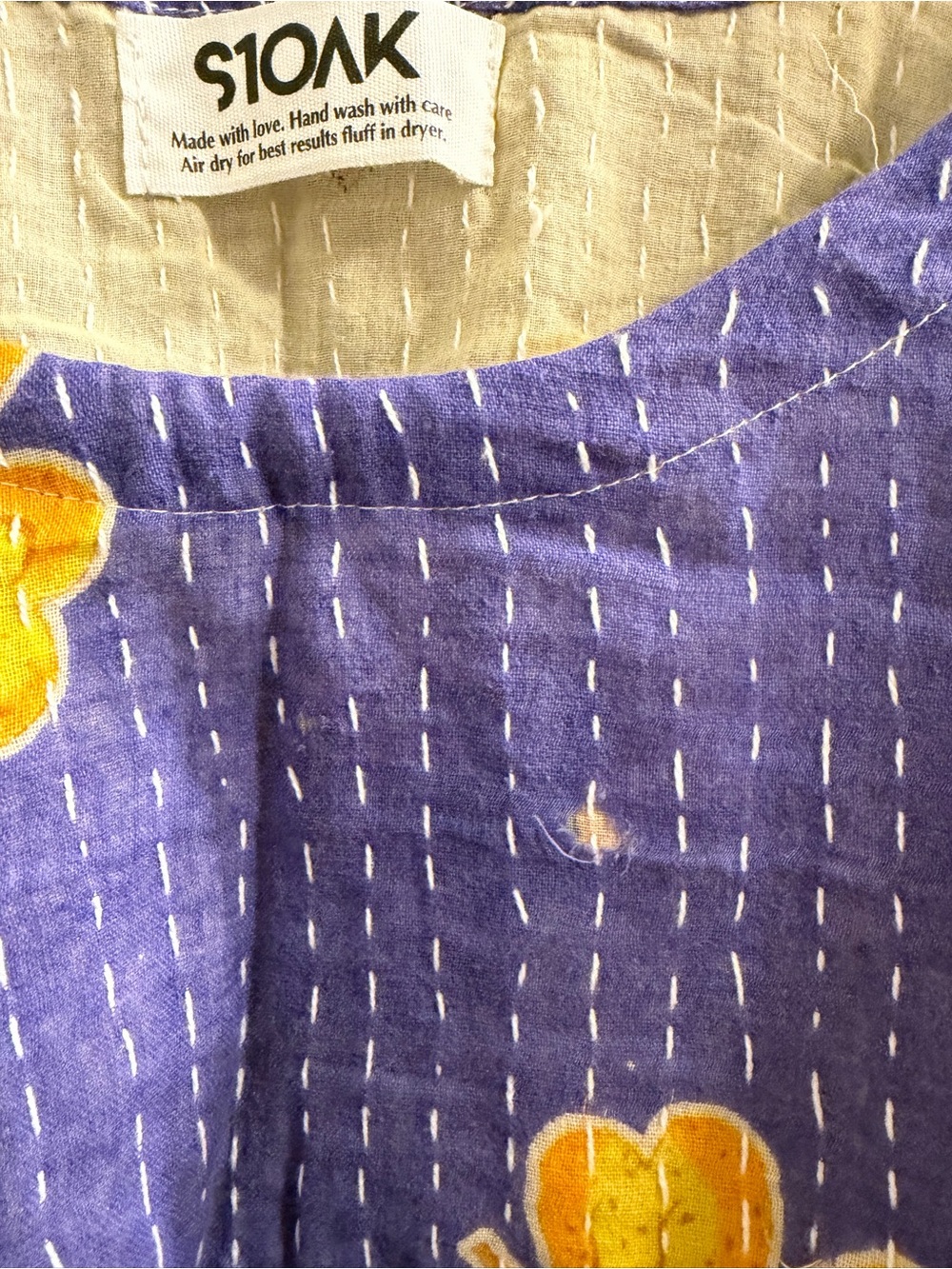 Reversible Kantha High-Low Top - Picture 4 of 13